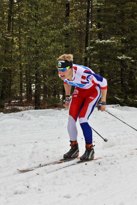Classic sprint qualifier in Bozeman.  The course was incredibly flat, and nearly the entire men’s field double poled on skate skis.  In previous years, sprint double pole has been a weakness of mine, so I focused on it this summer, working with Gus to improve my strength and body position.   I qualified 6th, two seconds out of the lead. (Fasterskier.com photo)