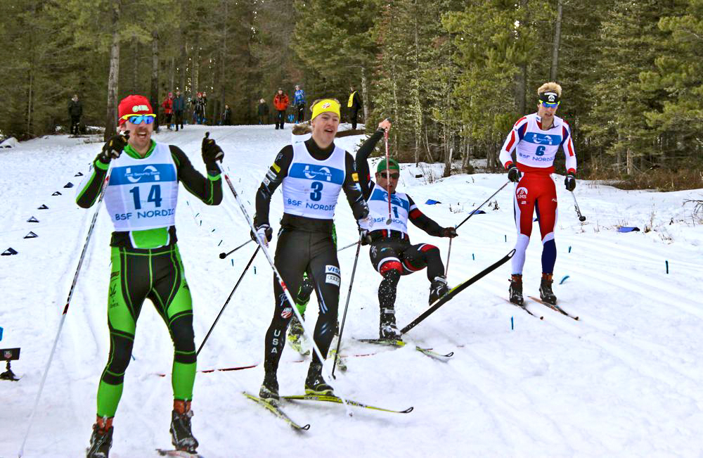 Second through sixth came into the finish in a pack with little separation.  I got in a small tangle with Dakota Blackhorse von-Jess early in the heat and never worked my way back to the front.  I finished sixth in the heat, for a sixth place overall finish. (Fasterskier.com photo)