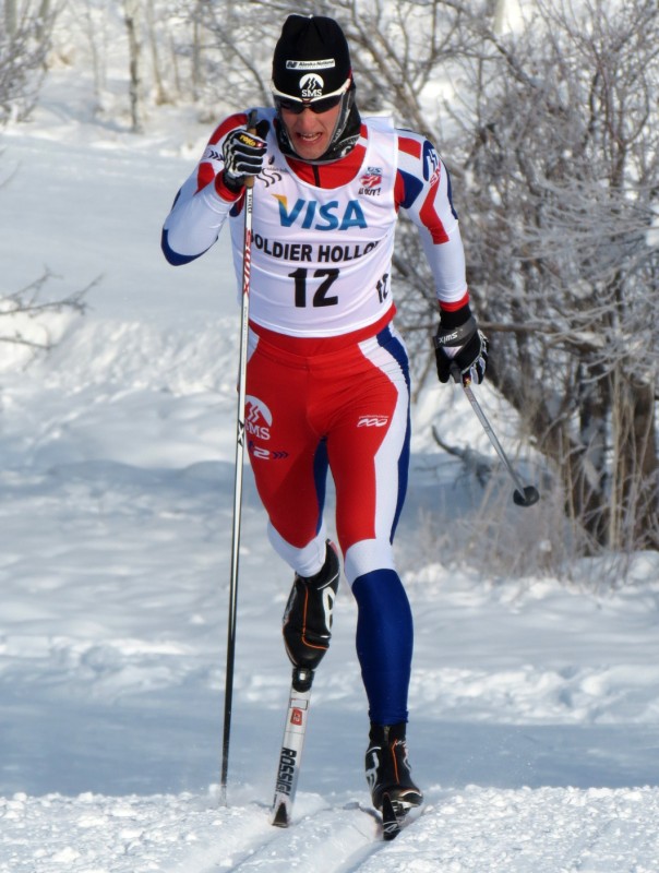 Striding it out in the classic sprint (Toko US photo)