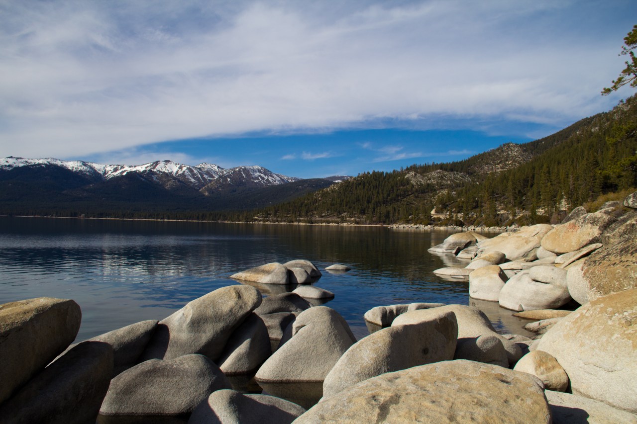 The shore of Lake Tahoe is incredible!