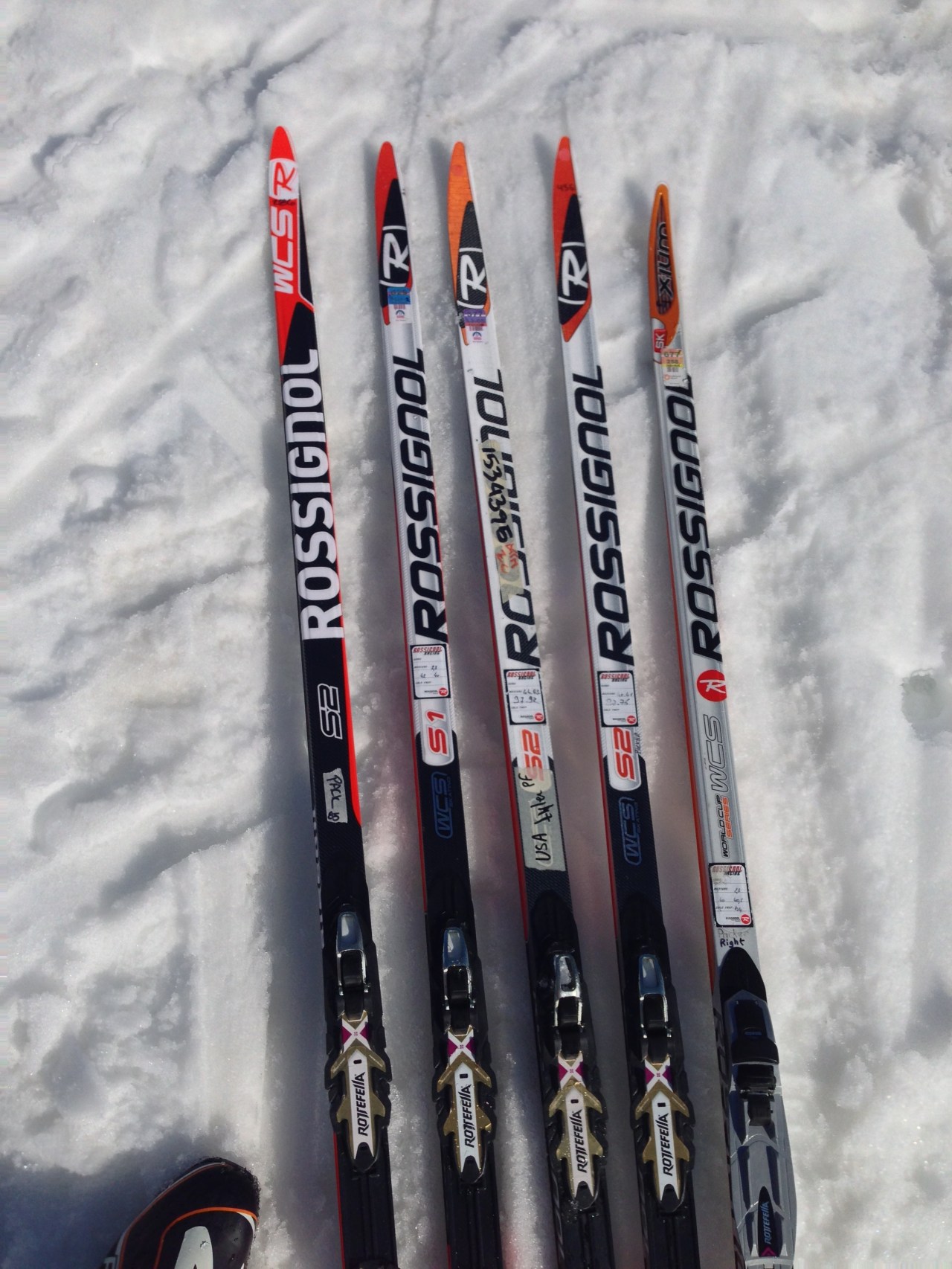 Testing some skis in the slush.  The new Rossi's were CRUSHING it in Sochi and felt great in the wet snow!