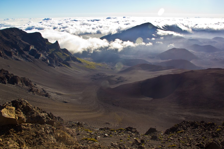Looking out from the top after the sunrise.
