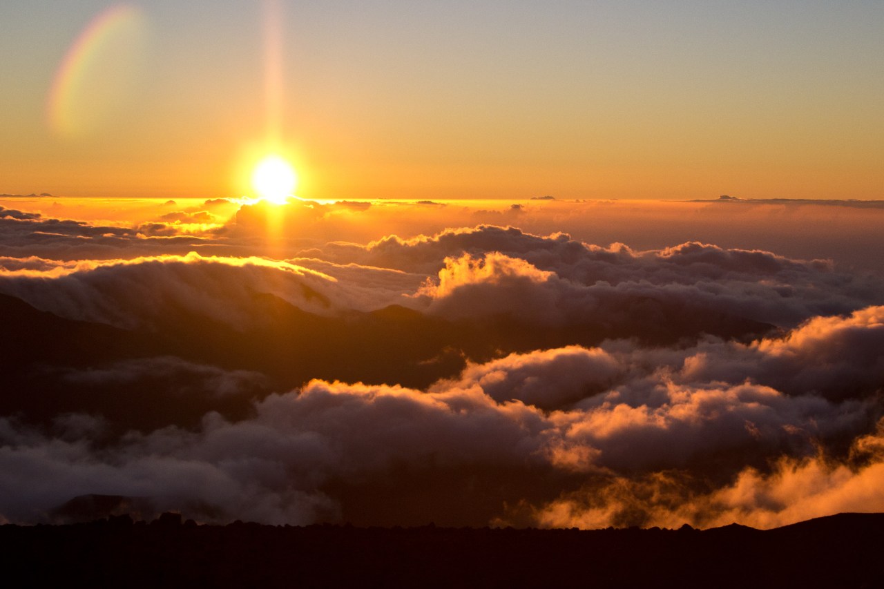 Sunrise viewed from the summit of Haleakala
