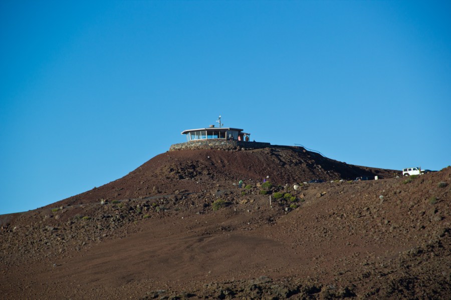 The summit of Halekala - accessible by car - has an observation platform at the top.