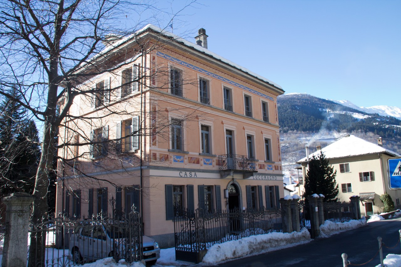 The Casa Lucomagno, our home for the week for the races in Campra