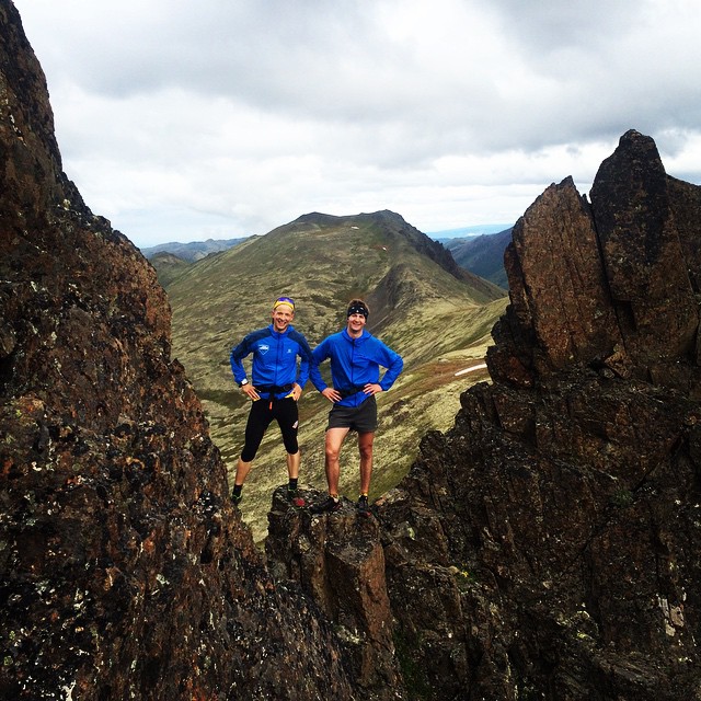 Photo from Scott on the rock spine, about 5 minutes before I fell.